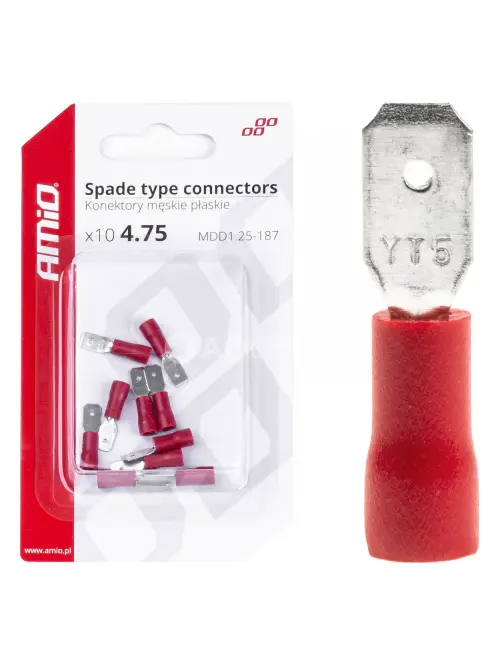 Sada elektrických konektorov 5.6mm 0.5-1.5mm2 10A 10 ks
