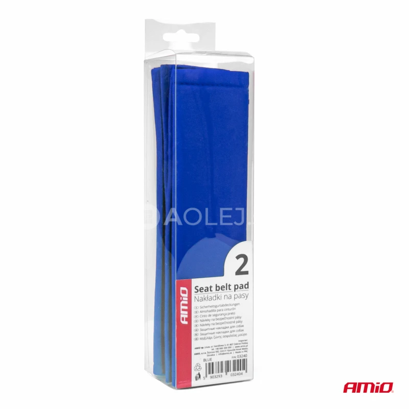 Návleky na bezpečnostné pásy 2 ks modré