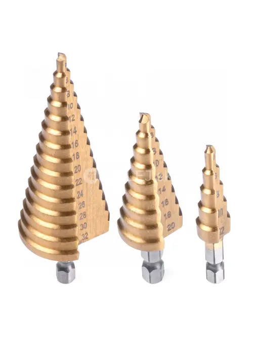 Stupňovit&eacute; vrt&aacute;ky 3 ks sada