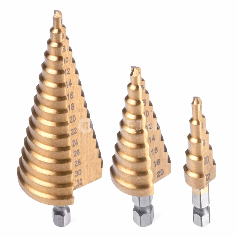 Stupňovit&eacute; vrt&aacute;ky 3 ks sada