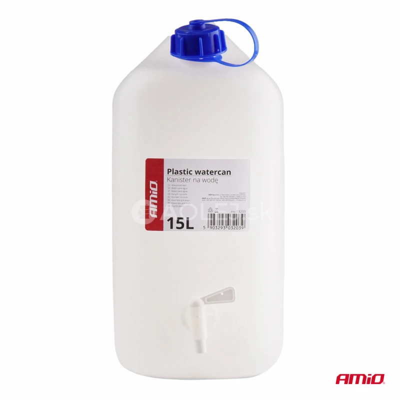 Kanister na vodu s koh&uacute;tikom 15L AMIO-03203