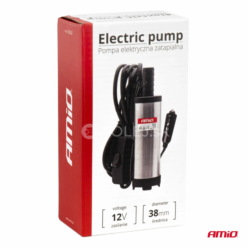 Elektrick&eacute; čerpadlo na naftu 12V ponorn&eacute;, priemer 38 mm