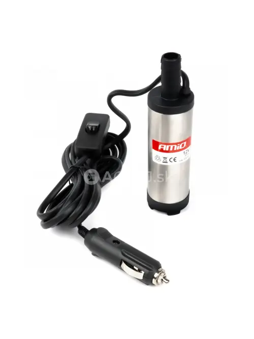 Elektrick&eacute; čerpadlo na naftu 12V ponorn&eacute;, priemer 38 mm -s&uacute;prava s hadicou