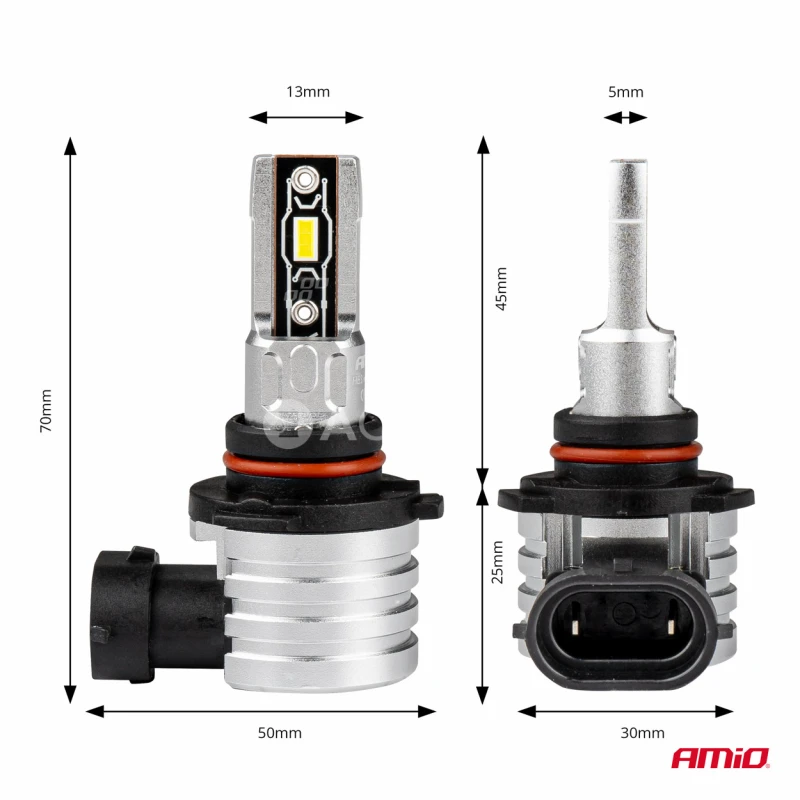 LED žiarovky hlavn&eacute;ho svietenia HB3 9005 H-mini Series AMiO