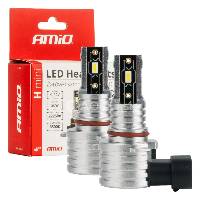 LED žiarovky hlavn&eacute;ho svietenia HB3 9005 H-mini Series AMiO