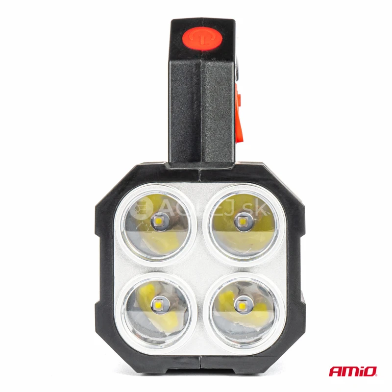 LED pracovn&aacute; baterka 4LED + COB 1200mAh - 03273