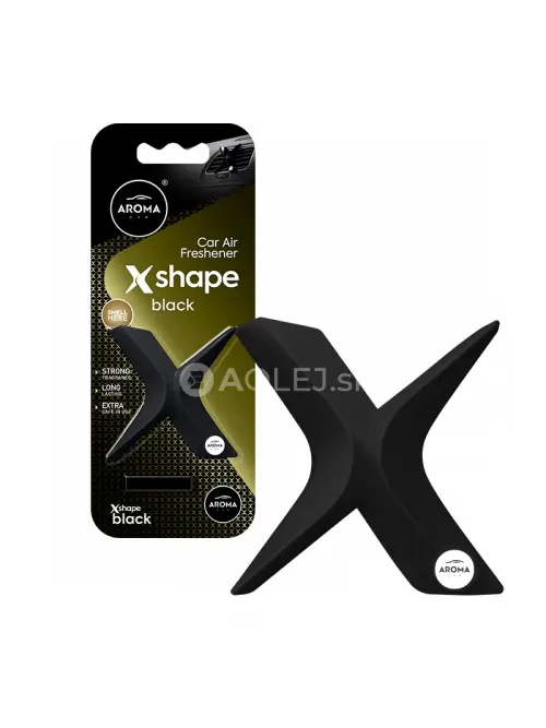 Osviežovač vzduchu AROMA CAR X Shape Black