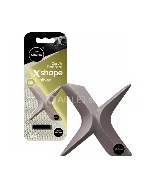 Osviežovač vzduchu AROMA CAR X Shape Silver