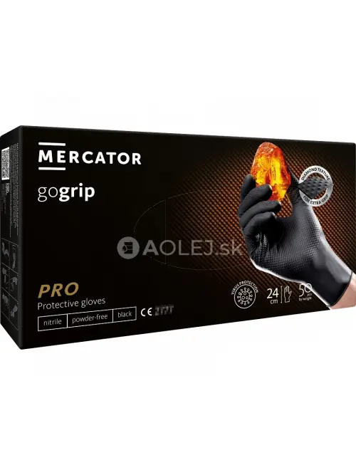 Nitrilov&eacute; rukavice GoGrip čierne veľkosť L, 50 ks