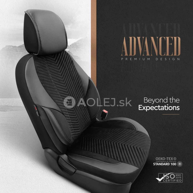 Sada autopoťahov OTOM ADVANCED 204 BLACK BABYFACE 3-ZIP