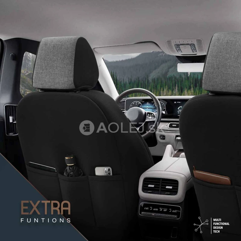 Sada autopoťahov OTOM VOYAGER 102 SMOKED 3-ZIP