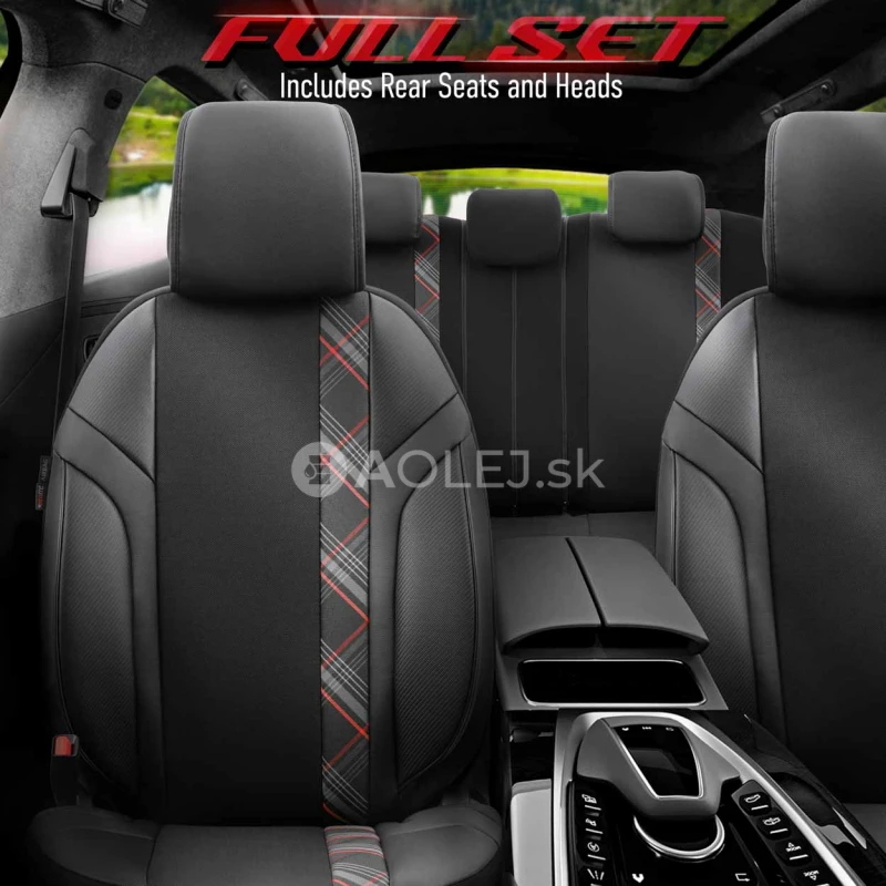 Sada autopoťahov OTOM HORIZON 1801 RED 3-ZIP