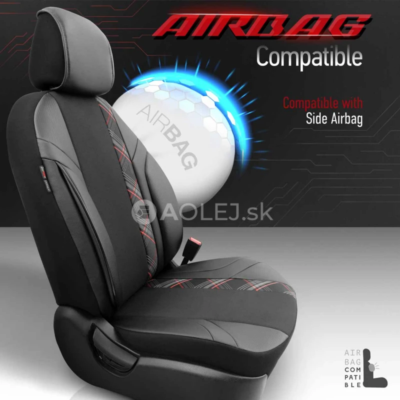 Sada autopoťahov OTOM HORIZON 1801 RED 3-ZIP