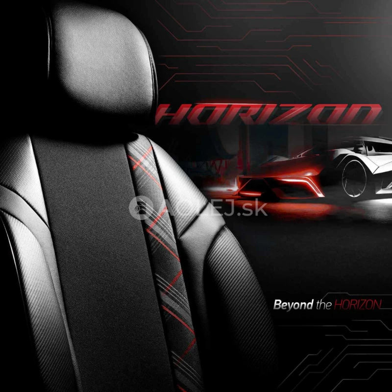 Sada autopoťahov OTOM HORIZON 1801 RED 3-ZIP