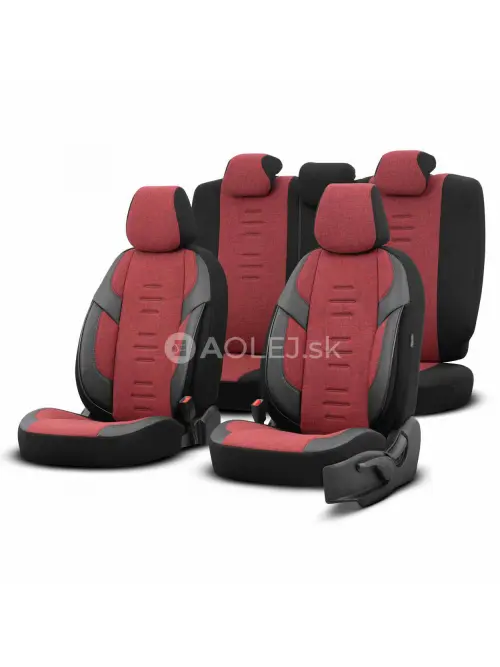 Sada autopoťahov OTOM THRONE 103 RED 3-ZIP
