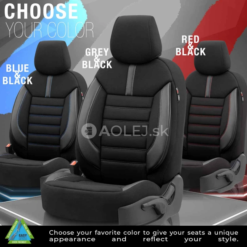 Sada autopoťahov OTOM LIMITED 102 BLACK/GREY 3-ZIP