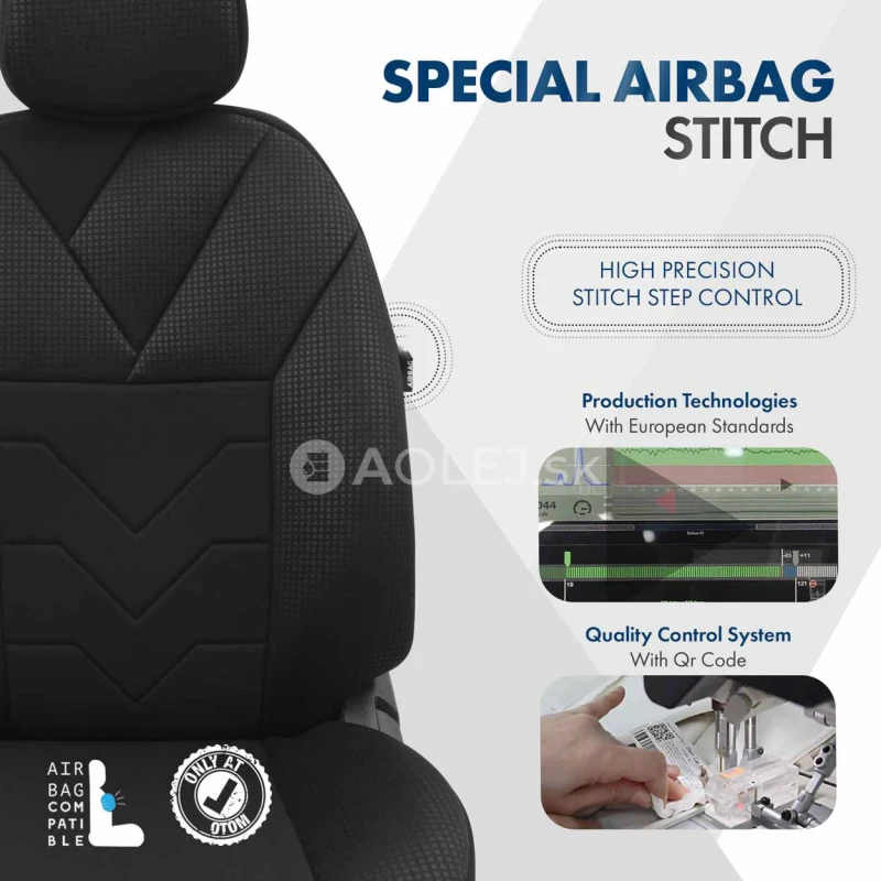 Sada autopoťahov OTOM TEMPO 1501 BLACK NZ