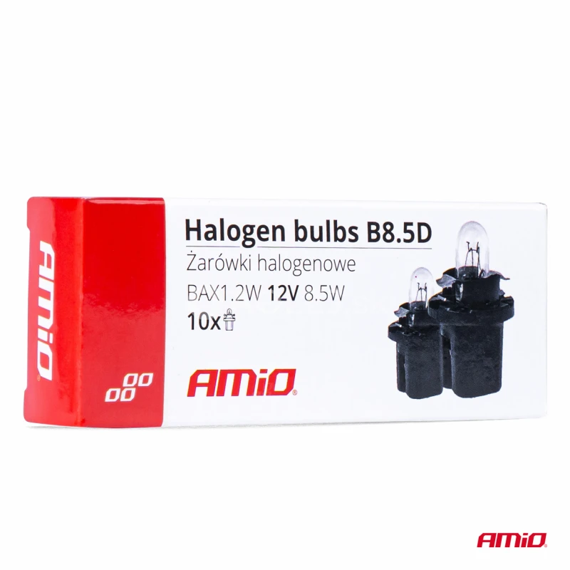 Halog&eacute;nov&eacute; žiarovky B8.5D 12V 8.5W BAX1.2W white 10ks