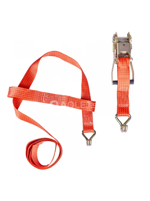 Upínací popruh na koleso 3-bodový s račňou 5000kg 50mm 3m