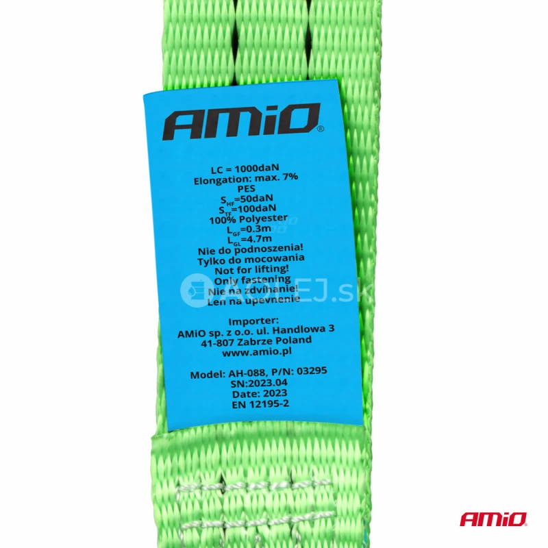 Upínací popruh s račňou 2000kg 35mm 5m