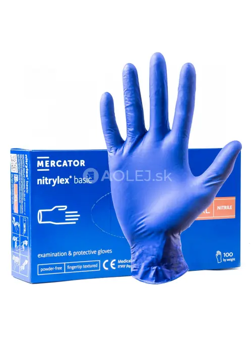 Nitrilov&eacute; rukavice Nitrylex Basic veľkosť XL, 100 ks