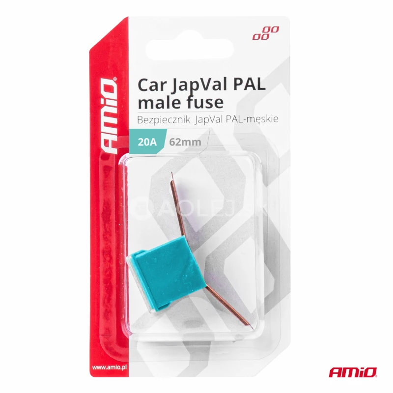 Poistky JAPVAL PAL samec 62mm 20A AMIO-03426