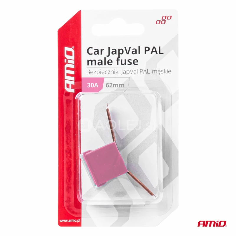 Poistky JAPVAL PAL samec 62mm 30A AMIO-03427
