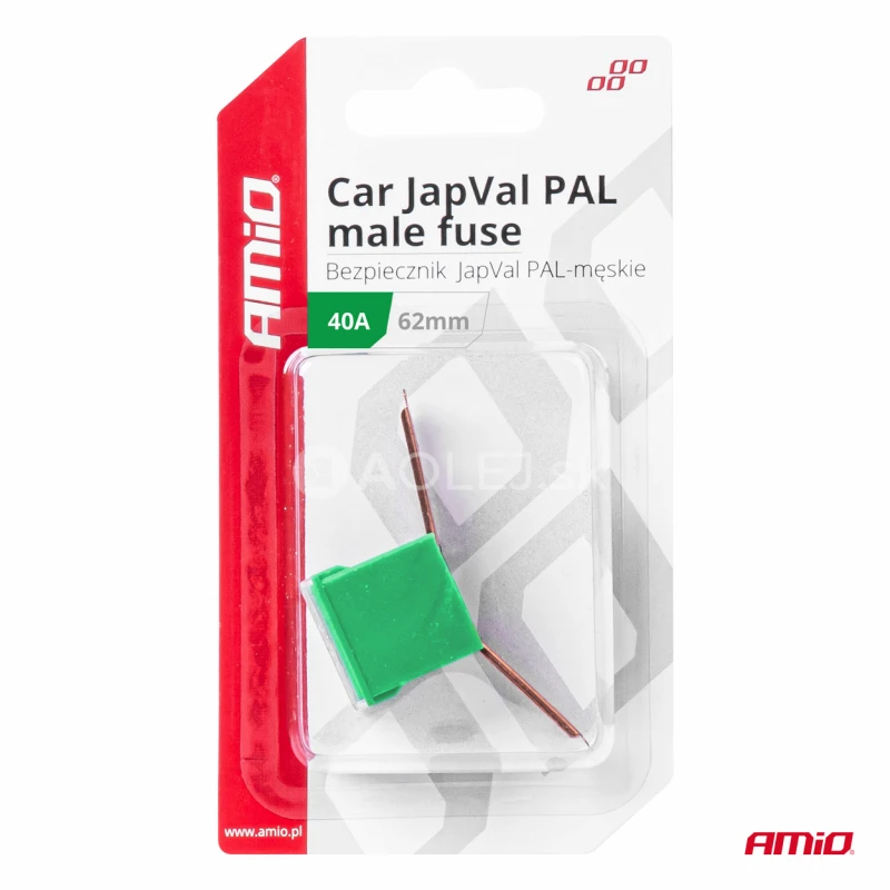 Poistky JAPVAL PAL samec 62mm 40A AMIO-03428
