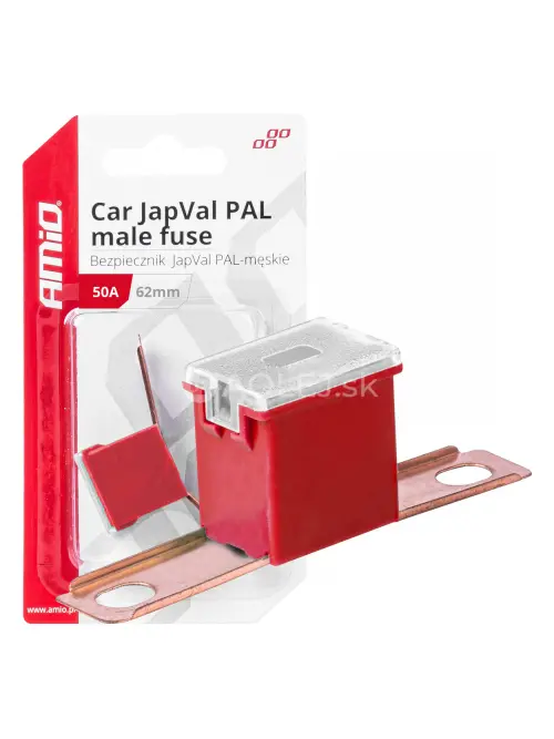Poistky JAPVAL PAL samec 62mm 50A AMIO-03429