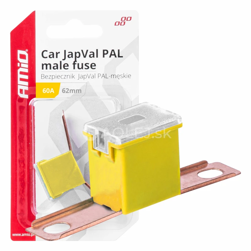 Poistky JAPVAL PAL samec 62mm 60A AMIO-03430