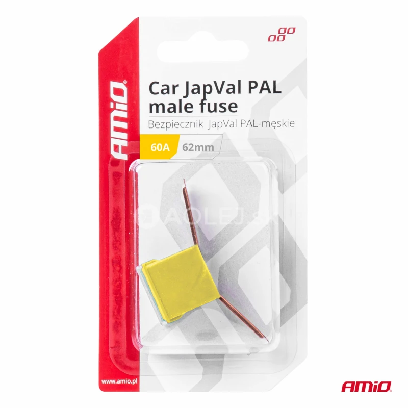 Poistky JAPVAL PAL samec 62mm 60A AMIO-03430