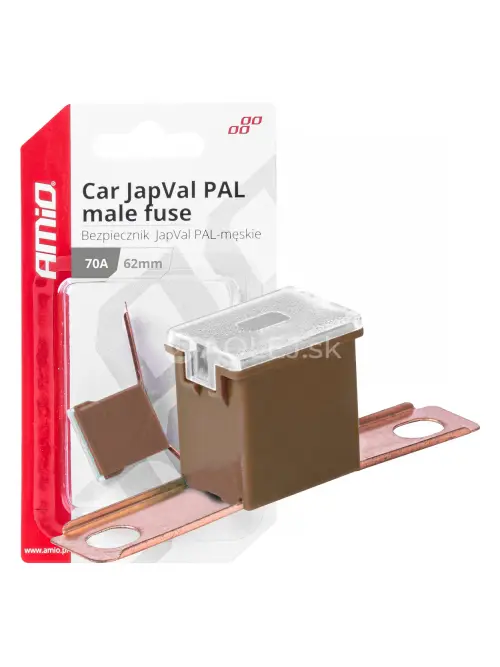 Poistky JAPVAL PAL samec 62mm 70A AMIO-03431
