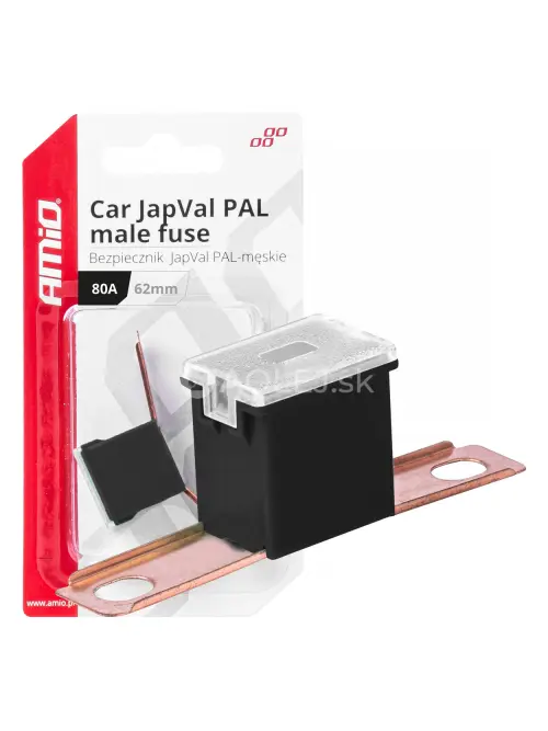 Poistky JAPVAL PAL samec 62mm 80A AMIO-03432