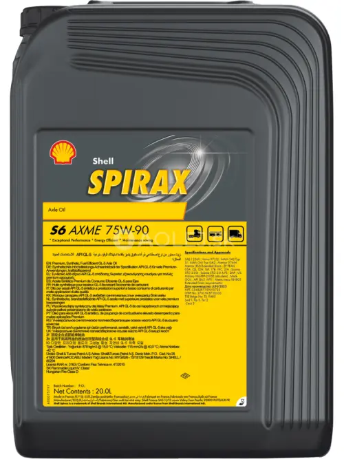Shell Spirax S6 AXME 75W-90 20L