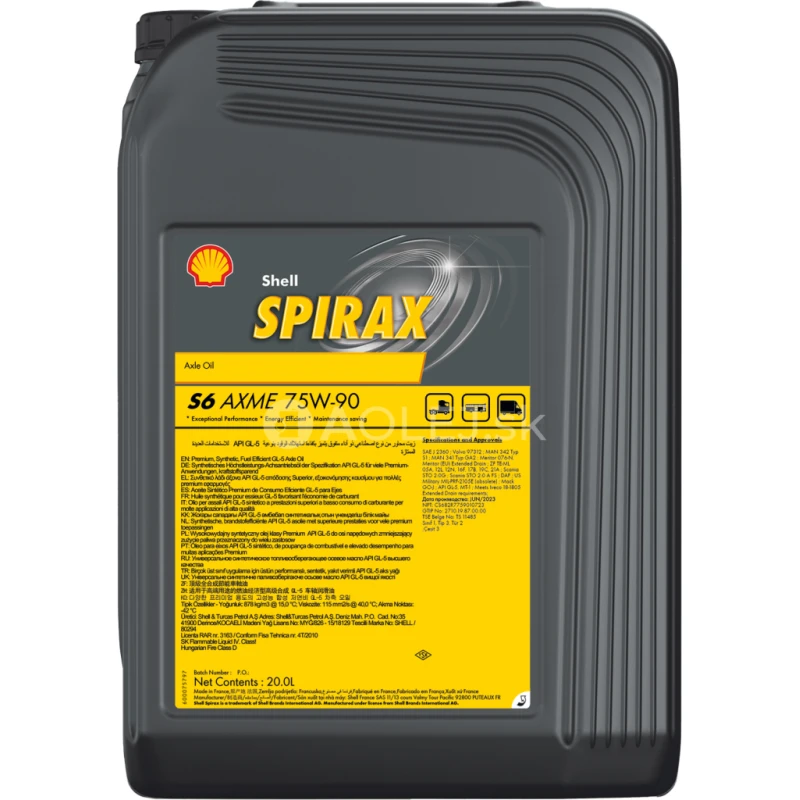 Shell Spirax S6 AXME 75W-90 20L
