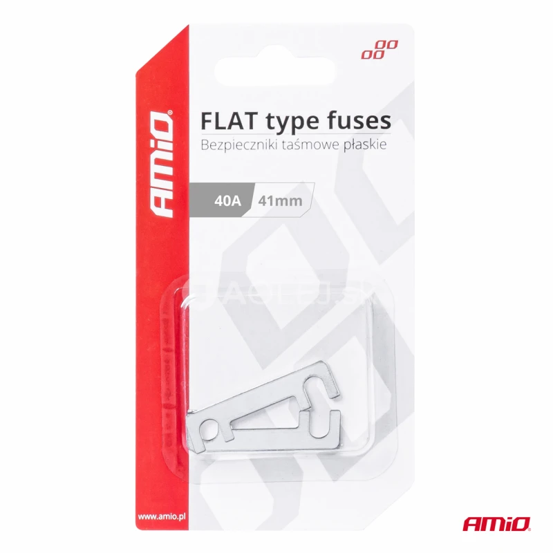 Ploch&eacute; p&aacute;skov&eacute; poistky FLAT 41mm 40A AMIO-03490
