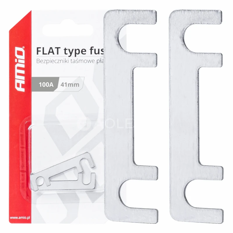Ploch&eacute; p&aacute;skov&eacute; poistky FLAT 41mm 100A AMIO-03494