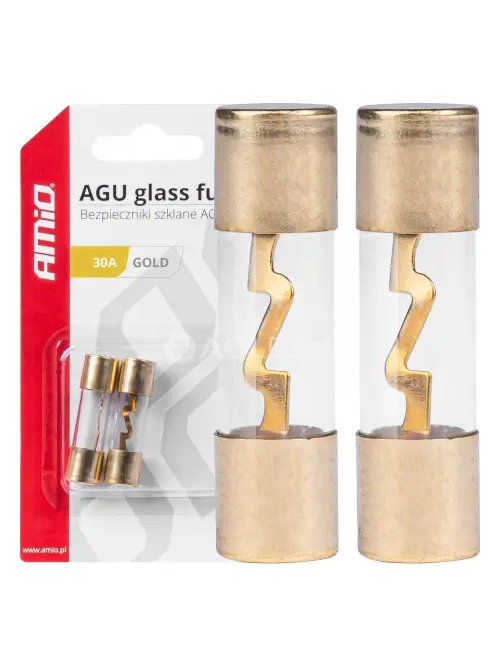 Sklenen&eacute; poistky AGU 30A AMIO-03484