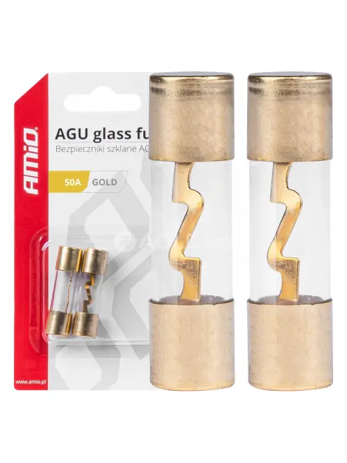 Sklenen&eacute; poistky AGU 50A AMIO-03486