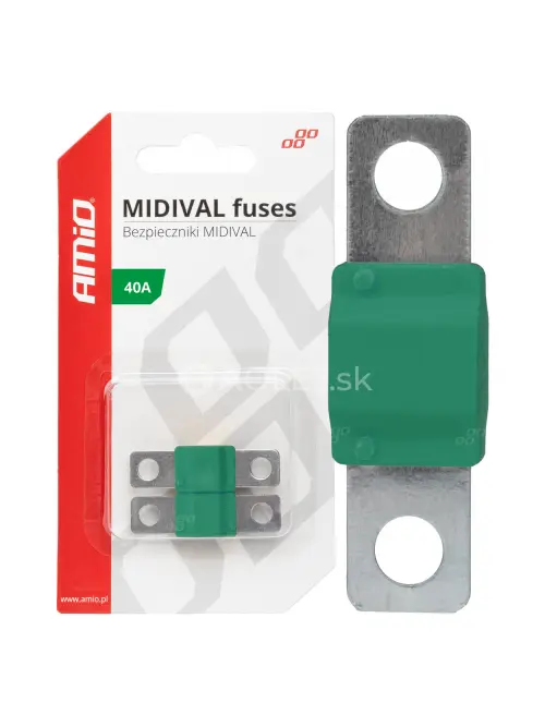 Poistky MIDIVAL 40A AMIO-03474