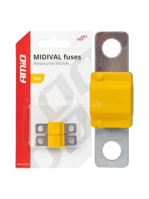Poistky MIDIVAL 60A AMIO-03476