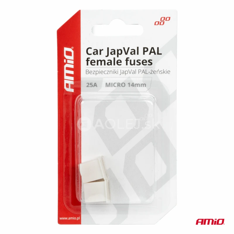 Poistky JAPVAL PAL samica 25A AMIO-03452