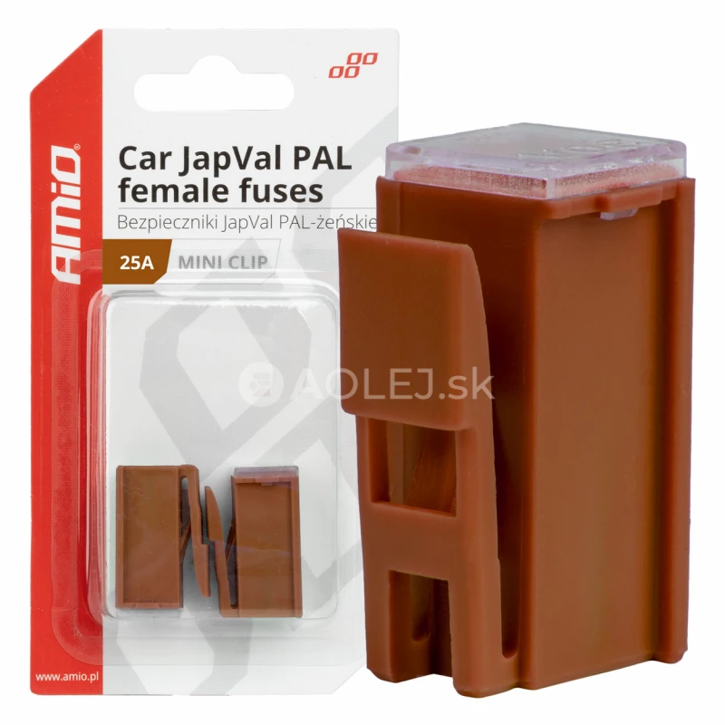 Poistky JAPVAL PAL samica 25A AMIO-03412