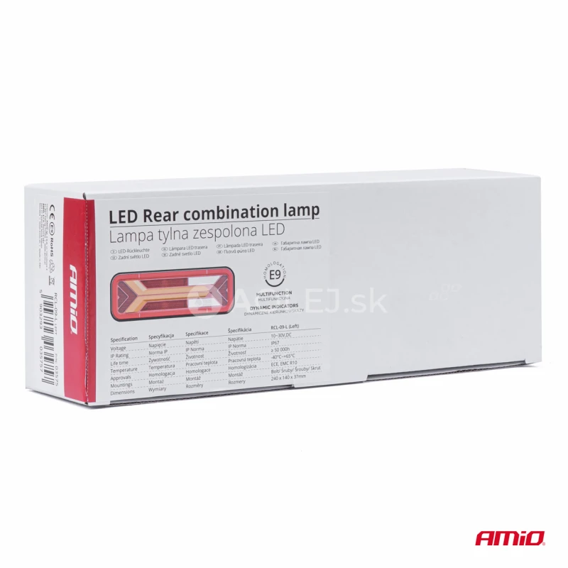 Svetlo zadné združené LED dynamické vľavo RCL-09-L AMIO-03575