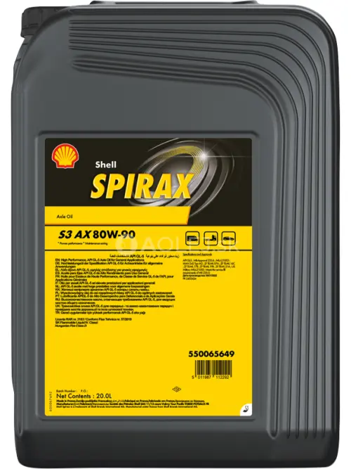 Shell Spirax S3 AX 80W-90 20L