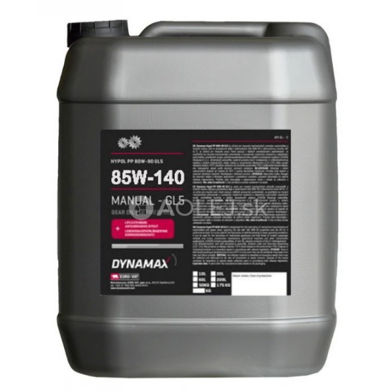 Dynamax Hypol 85W-140 GL-5 10L
