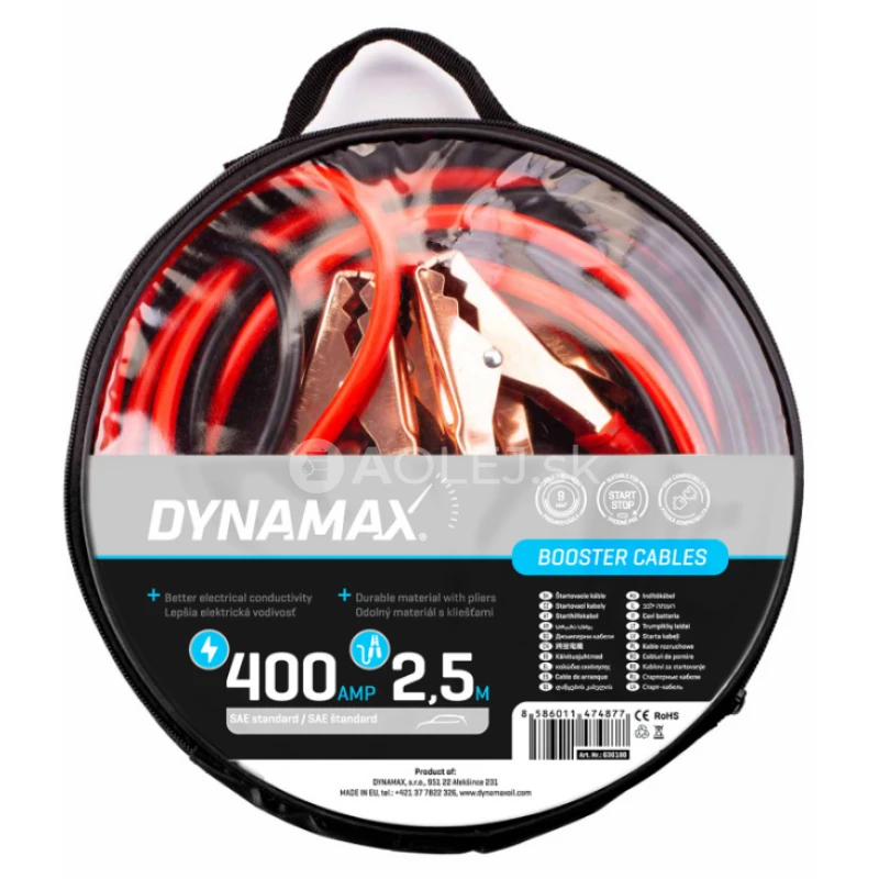 Dynamax Śtartovacie k&aacute;ble 400A 2,5m
