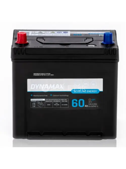 Dynamax Energy Blueline Asia L 12V 60Ah 540A