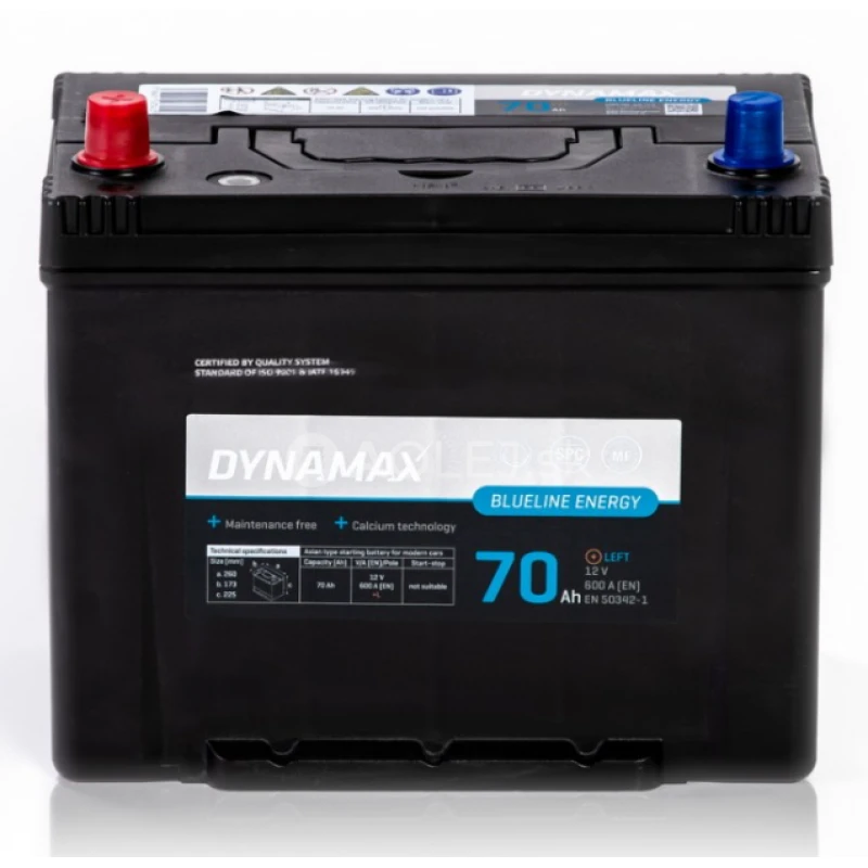 Dynamax Energy Blueline Asia L 12V 70Ah 600A