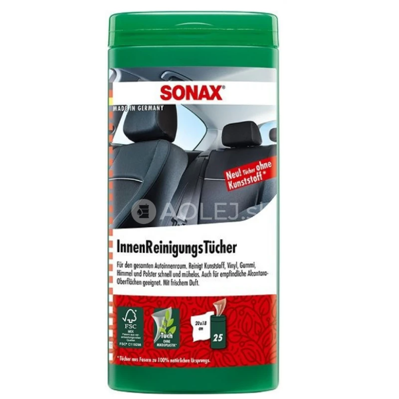 Sonax Čistiace utierky na interi&eacute;r - plastov&yacute; box 25ks